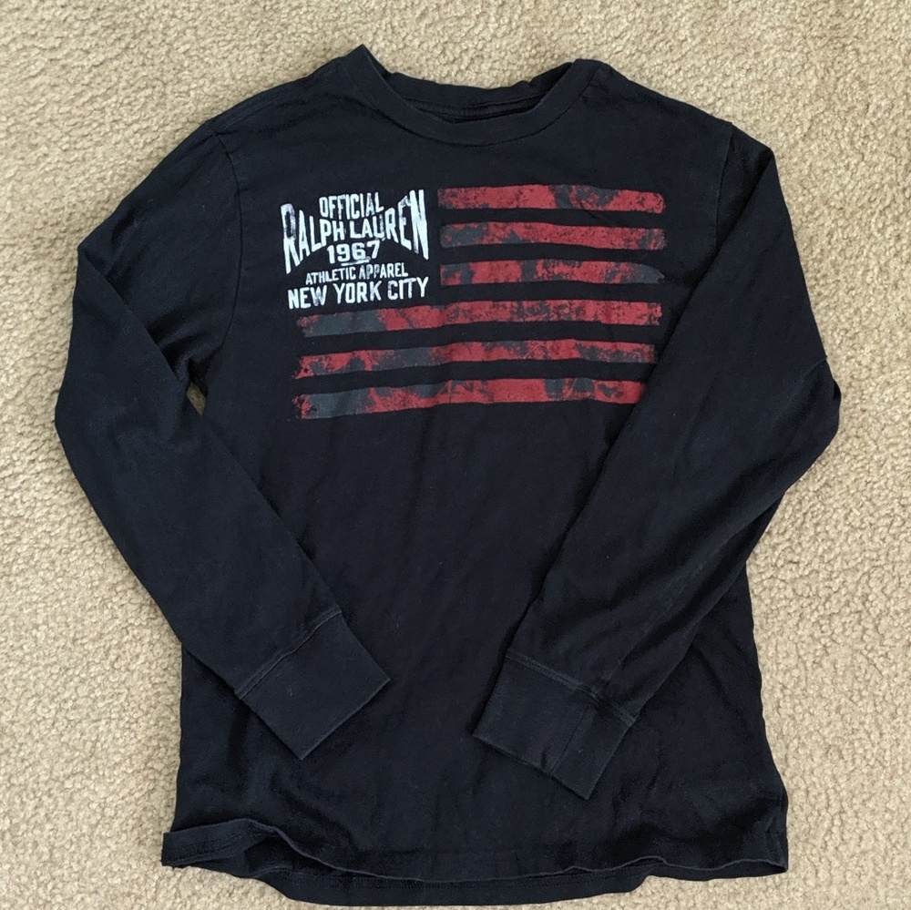 Polo Ralph Lauren boys long sleeve tee EUC
